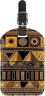 [WOSHJIUK] Luggage Tags,2 Pack Labels Suitcase Tags,Geometric Boho Style,Luggage Tags Privacy Protection Travel Bag Tag