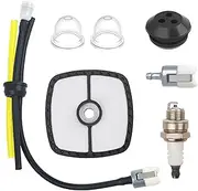 SRM 225 Tune Up Kit, Replacement Parts Fit for Echo Weed Eater, Leaf Blower, String Trimmer SRM-210, SRM-230, PAS-225, PB-250LN, Includes Air Filter, Fuel Line, Spark Plug, Primer Bulb, Fuel Filter