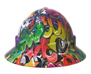 Cool Hard Hats Unisex NEW STYLE GRAFFITI Pro Choice Wide Brim Safety Hard Hat