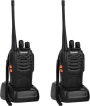 Walkie Talkies Rechargeable Long Range Two-Way Radio with Earpiece,16-Channel UH