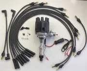 small cap PONTIAC 350 389 400 455 BLACK FEMALE HEI Distributor + Plug Wires USA