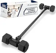 Aspireartisans Dumbbell to Barbell Converter, Barbell Bar, Adjustable Barbell, Transform Dumbbells to a Barbell, Adjustable to 200 lb Capacity