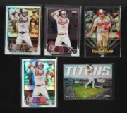 MIKE TROUT 2023 TOPPS CHROME #27 SEPIA PRISM REFRACTOR TECHNICOLOR RC LOT X5