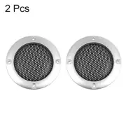 2.5pcs 2" Silver Tone Car Speaker Cover Steel Mesh Sub Woofer Subwoofer Grill