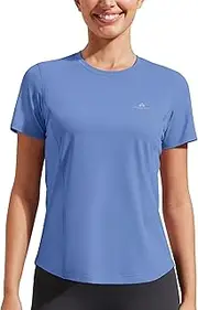 [Pioneer Camp] T-Shirt Women's Quick-Drying Sports T-Shirt for Women Short Sleeve Crew Neck Plain Running Shirt Tops Breathable Functional Shirt Yoga Top Black