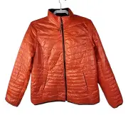 NWT Talbots Primaloft Jacket Full Zip Orange Maroon Size M LIGHTWEIGHT