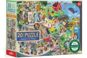 eeBoo - Animals in Town Puzzle 20pc