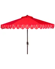 Safavieh Elegant Valance 9Ft Auto Tilt Umbrella