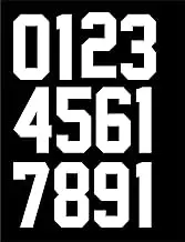 4 Inch Iron-On Letters Numbers Heat Transfer Letters Paper DIY Letters for Clothing Jersyes T Shirts Team Slogan 12PCS (White)