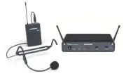 Samson 100 Ch. Wireless Headset Microphone Mic - D Band For Church Sound Systems