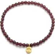 Satya Jewelry Tree of Life Garnet Gemstone Bracelet in Red at Nordstrom One Size