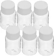 BESTYASH 6pcs Portable Clear Plastic Vials for Liquid Medicine Storage Transparent Dispensing Bottles for Home Travel Office Use Lightweight Durable Plastic Containers