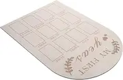 HOMOCONO Milestone Photo Frame Wooden Newborn First Year Photo Board for Months Keepsake Memories present for Parents to Capture Precious Moments