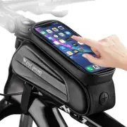 WEST BIKING Bike Front Top Tube Frame Bag MTB Waterproof Cycling Phone Holder