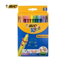 在飛比找momo購物網優惠-【BIC】12色旋轉蠟筆