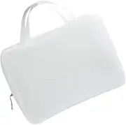 LALADEFIEE 1PC Eva Mesh Makeup Bag Portable Cosmetic Pouch for Travel Zipper Organizer for Makeup Toiletries and Stationery Versatile Storage