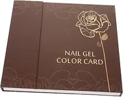 HONITANO Nail Color Display Board Manicure Color Chart with Spaces for Nail Tips Practicing and Displaying Designs Showing Book
