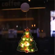 Catzon Lighted Window Ornament for Christmas Bettery Operated with Suction Cup-ChristmasTree