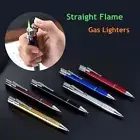 Pen Torch Lighter Butane Jet Refillable Flame Adjustable Pack Windproof 6-Inch