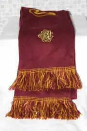 Carlton Draught Beer Scarf New Unworn Maroon & Gold with Fringe