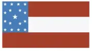 J P Gillis U.S Civil War Flag Sticker Decal