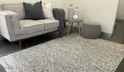 Essence Scandinavian Stone Grey Felted Wool Rug