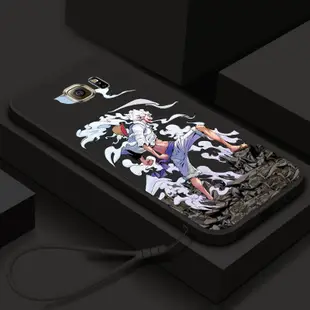SAMSUNG 外殼三星 Galaxy S6 EDGE S7 EDGE 手機殼卡通 O-One Piece 動漫透明軟殼