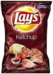 Lays Ketchup Chips, 40ct x 40g/1.4 oz., Bags, Vending Size {Imported from Can...