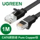 綠聯 1M CAT6網路線 Pure Copper版黑色