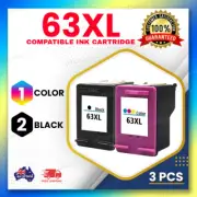 3x Non-OEM Ink for HP 63XL Officejet 3830 4650 5220 5230 Envy 4522 4523 5424