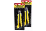 Handy Hardware Utility Knife 2Pk Retractable Lock Non-Slip Grip