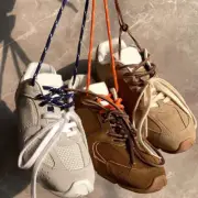 2 Pair Strings Shoelaces 100cm Sneaker Rubber Band Retro Style Fashion Replace