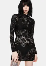 [Edikted] Ellery Textured Mini Dress