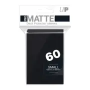 Ultra Pro Gaming SMALL Size Deck Protector Sleeves PRO MATTE BLACK - 60 Ct Pack