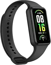 Amazfit Band 7 Activity Fitness Tracker, Always-on Display Smart Watch, Up to 18-Day Battery Life, 24H Heart Rate & SPO₂ Monitoring, 5 ATM Water Resistant, 120 Sports Modes, Alexa Built-in, Black