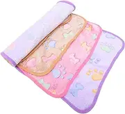 ibasenice 3Pcs Guinea Pig Flannel Blanket Washable Soft Fleece Bedding for Small Animals Cage Liners for Hamsters Hedgehogs and Guinea Pigs