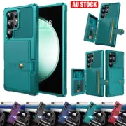 For Samsung S25 S24 FE Ultra Plus S23 S22 Note20 Case Wallet Shockproof Cover