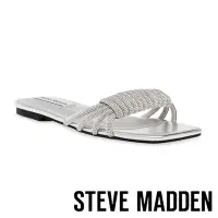 在飛比找Yahoo奇摩購物中心優惠-STEVE MADDEN-HARMONEY 鑽面扭結平底拖鞋