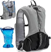 Hydration Backpack - Light Water Pack - 2L Water Bladder Included for Running, Hiking, Biking, Festivals, Raves