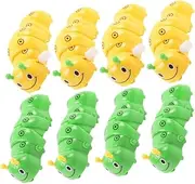 MUSISALY 8Pcs Cartoon Clockwork Caterpillar for Fun Playthings for Hand Eye Coordination Development Design Easy to Operate for Preschool Learning Random Color