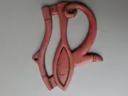 Handmade Egyptian Eye Of Horus Red Limestone Wall Plaque