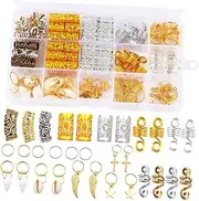 [HAPINARY] Fashion Hair Bead Ring 159Pcs Hair Jewelry Decor Stylish Dreadlock Charm Cuff for Photography Birthday