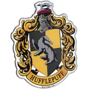Hufflepuff Crest Premium Chrome Domed Logo Automotive Decal Sticker Badge Emblem