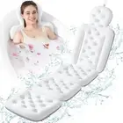 Luxury Bath Cushion, Full Body Bathtub Pillow with 230 Suction Cups, Bath Mat...