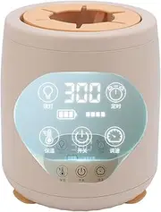 Baby Milk Bottle Shaker, Portable Automatic Baby Formula Mixer Warmer with 3 Mixing Modes, 4 Speeds, 5 Timers & Night Light Constant Temperature Electric Milk Shaker Low Noise