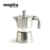 在飛比找momo購物網優惠-【義大利MOPITA莫比塔】摩卡壺/咖啡壺 銀色 3杯份 F