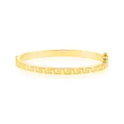 Zamel's 9ct Yellow Gold Greek Baby Bangle Elegant Women's Fasionable Jewellery