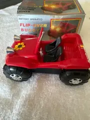 Vintage Battery Operated Toy Red Car 'Flip-Over Dune Buggy' NEW in Box
