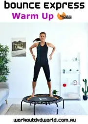 Rebounder Mini Trampoline EXERCISE DVD Barlates BOUNCE EXPRESS Warm Up