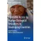 Equitable Access to Human Biological Resources in Developing Countries: Benefit Sharing Without Undue Inducement